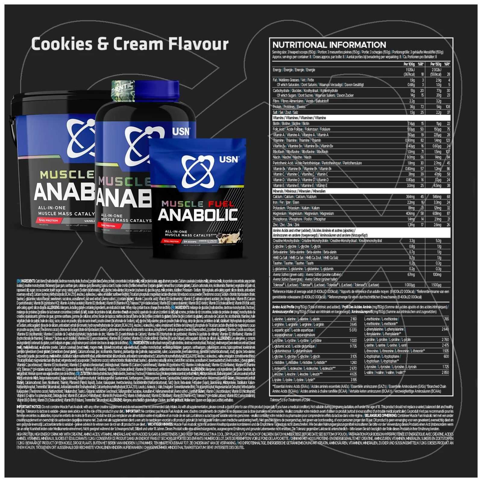 USN Muscle Fuel Anabolic 2 kg