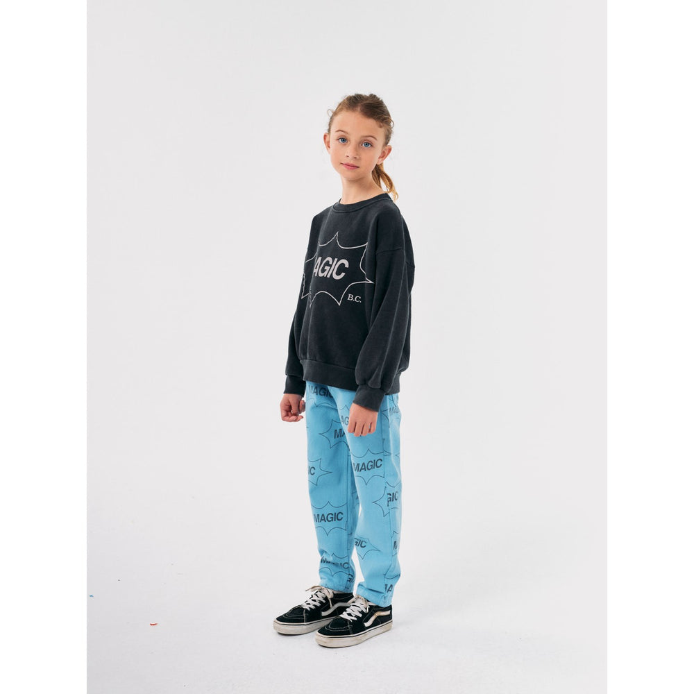 Køb Bobo Choses Light Blue It'S Magic All Over Denim Baggy Bukser