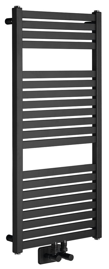 Sapho Tondi radiator zwart mat 45x97cm 415W