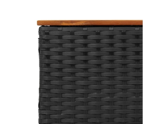 VIDAXL - Salon extérieur Salon de jardin 3 pcs avec coussins noir résine tressée