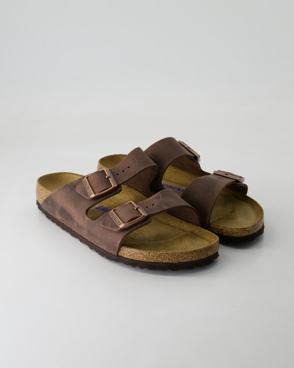 Birkenstock Arizona BS Pantoletten in Braun
