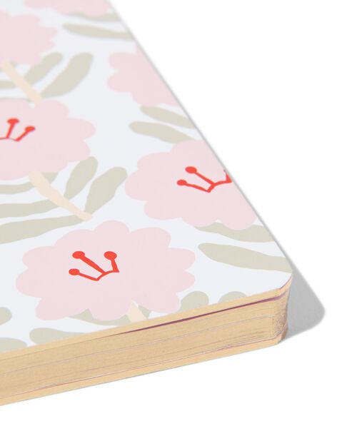 carnet A5 ligné fleurs