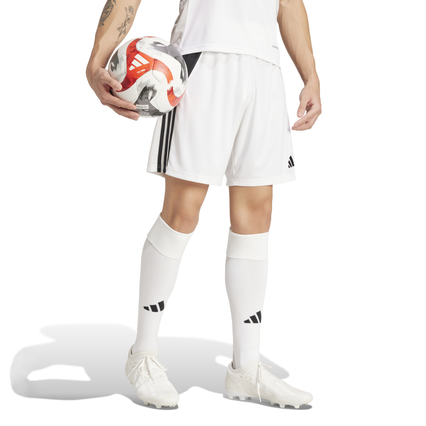 Adidas Tiro 24 Voetbalbroekje Wit Zwart