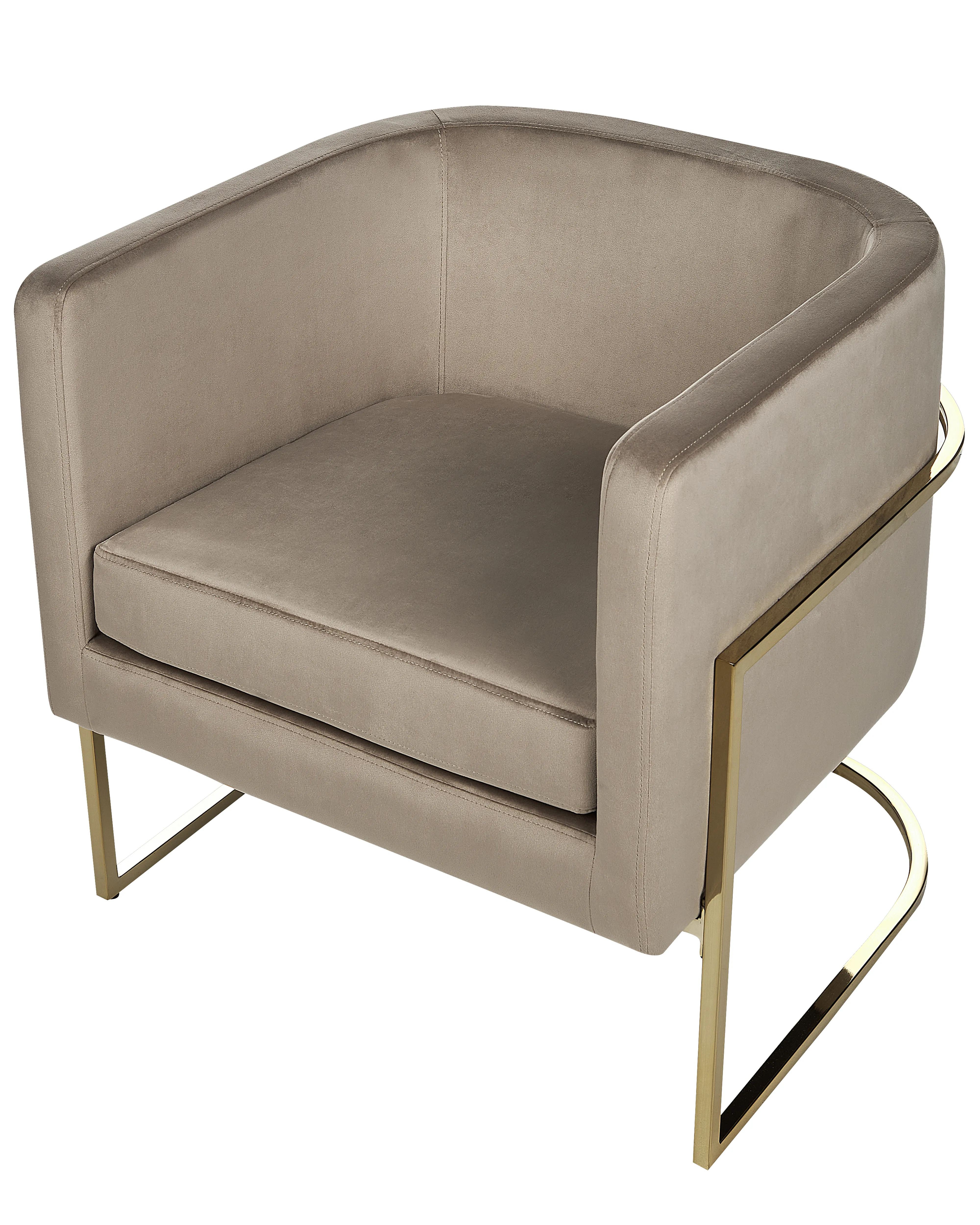 Fauteuil SIRKKA Fluweel Taupe