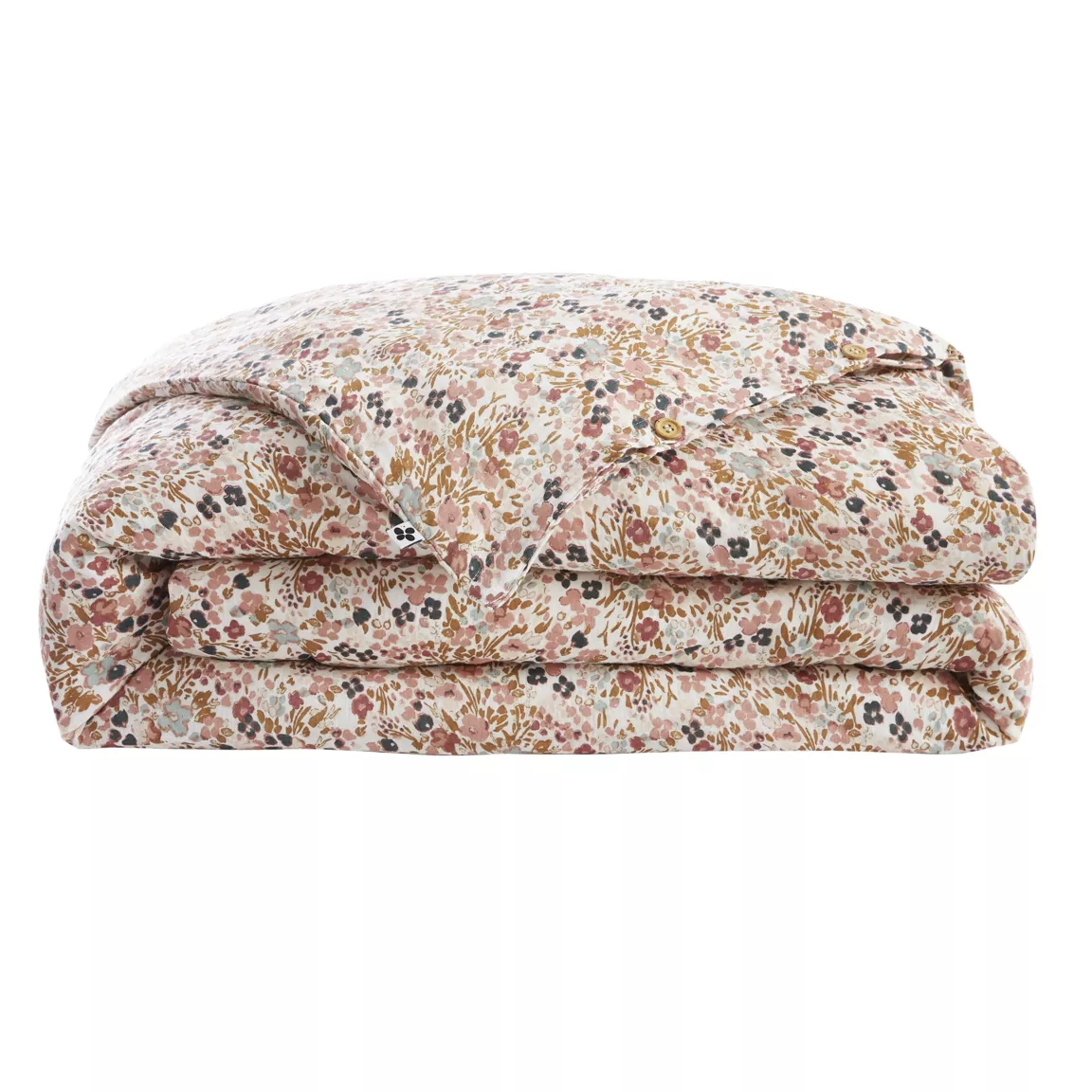 Housse de couette gaze de coton (260 x 240) Constance Beige pampa