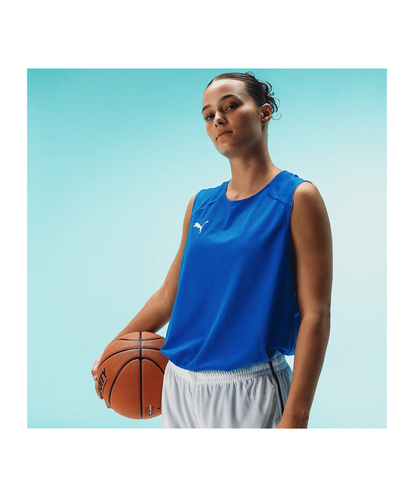 PUMA Hoops Team Reverse Trikot Blau F05