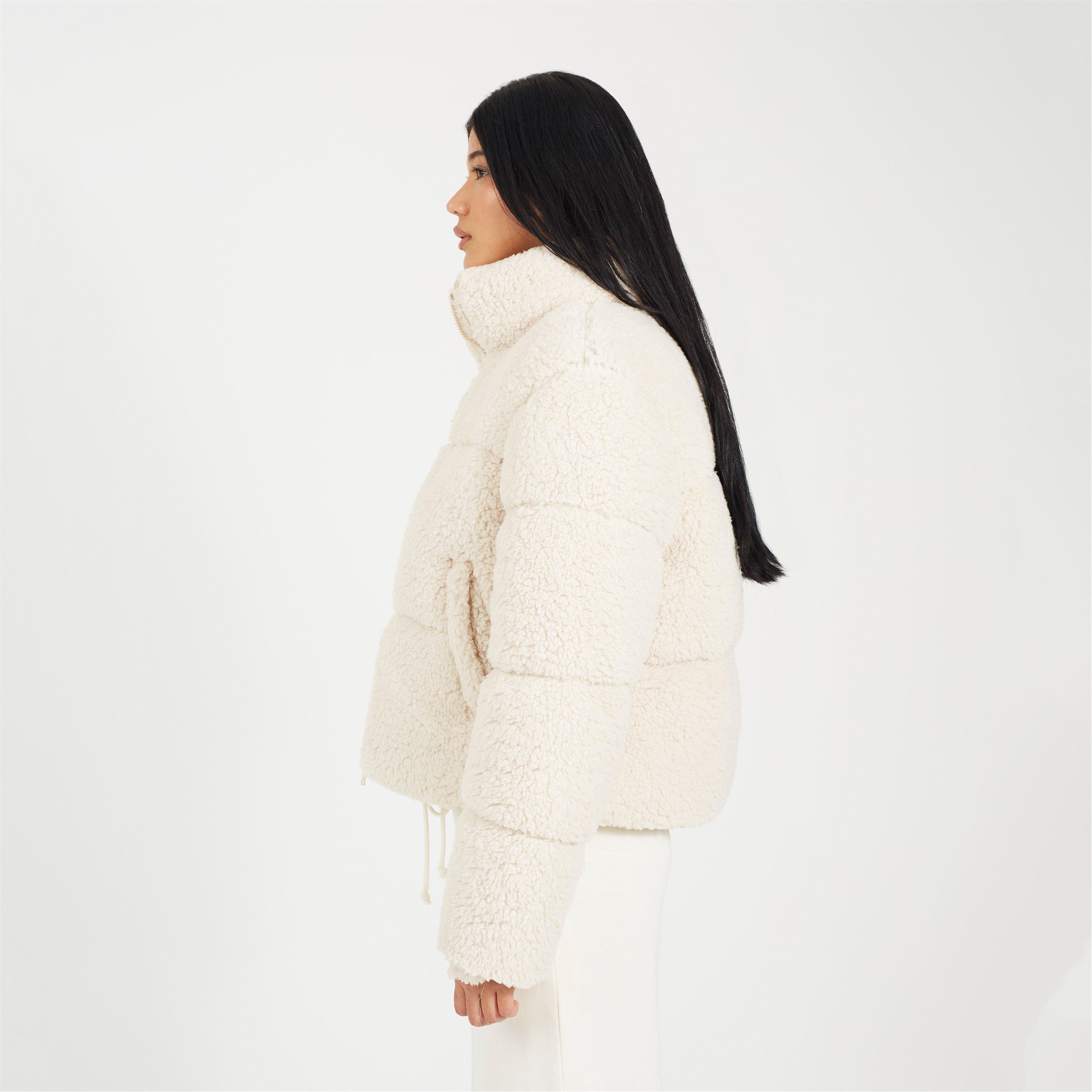 Be You Borg Borg Crop Puffer Jacket