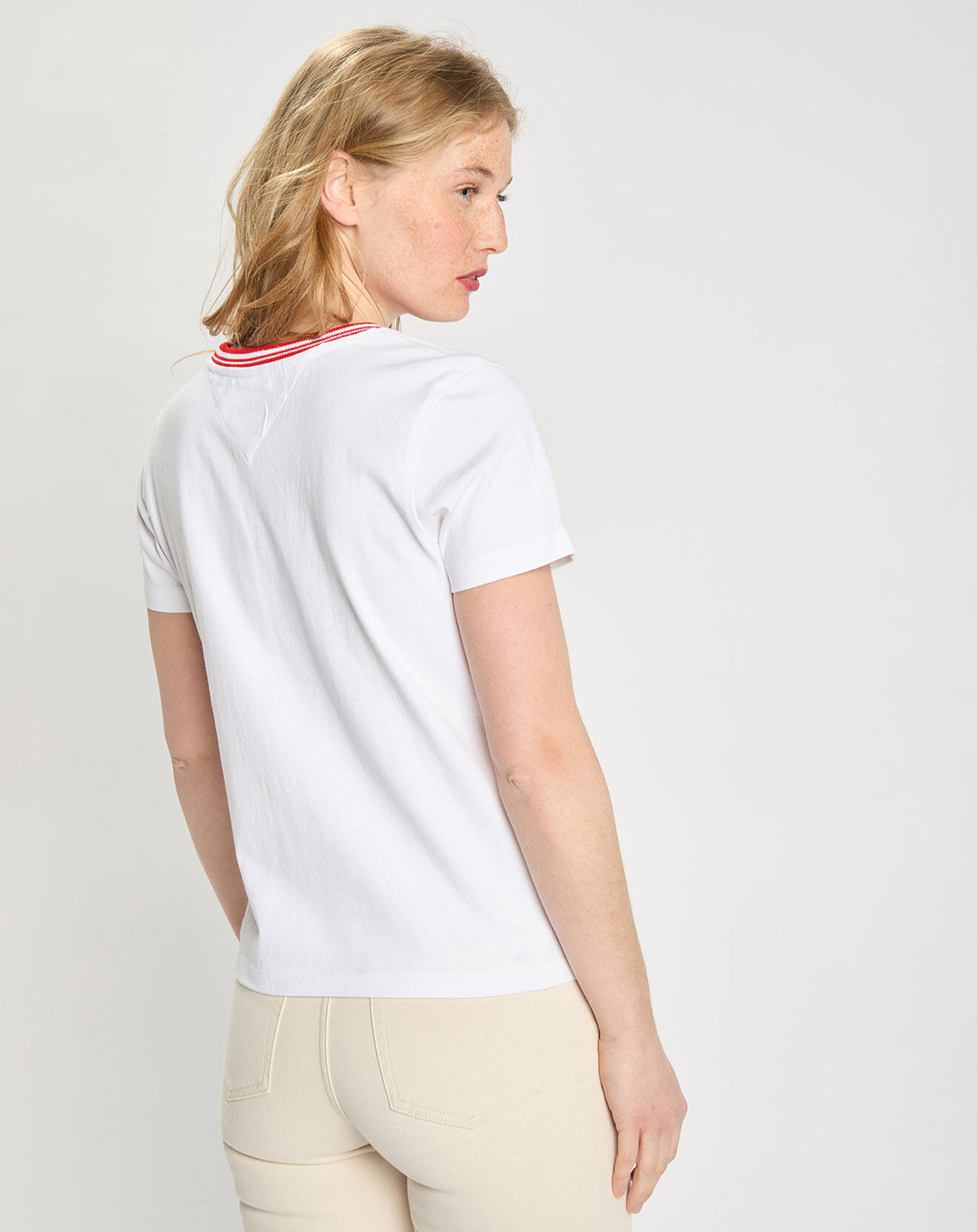 Tommy Jeans T-Shirt timeless script blanc