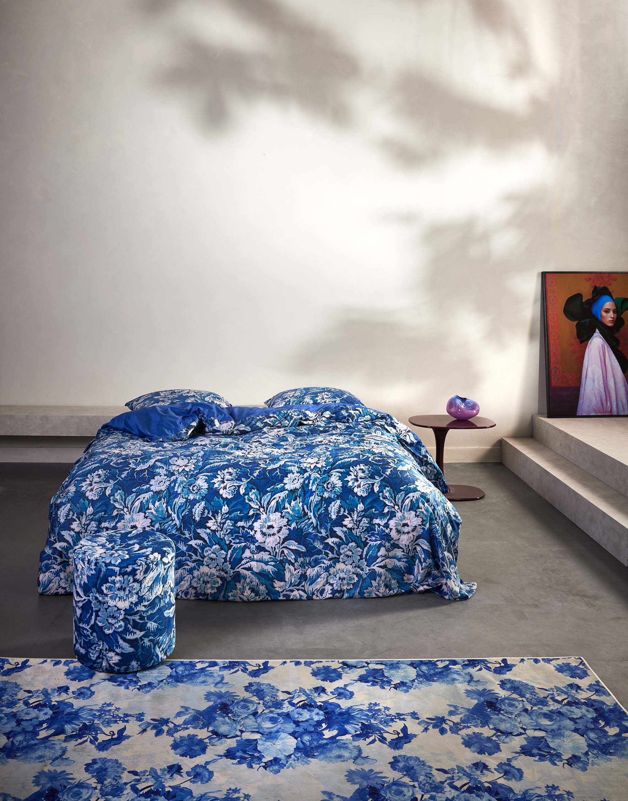 Essenza Yfke Dekbedovertrek 200 x 220 cm - Cobalt blue
