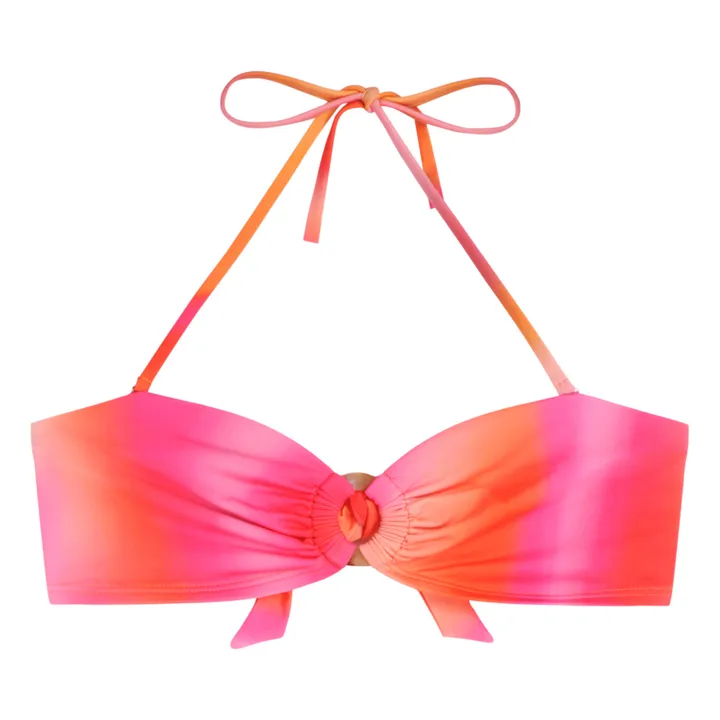 Icone Haut de Maillot Bandeau Ambre | Rose fuschia