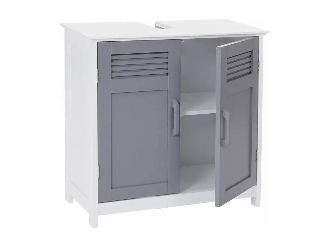 Meuble sous-lavabo MCW-A85, gris