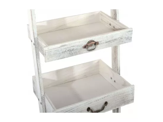 Echelle étagère plante jardinière blanche 43 x 32 x 169 cm ETA04011