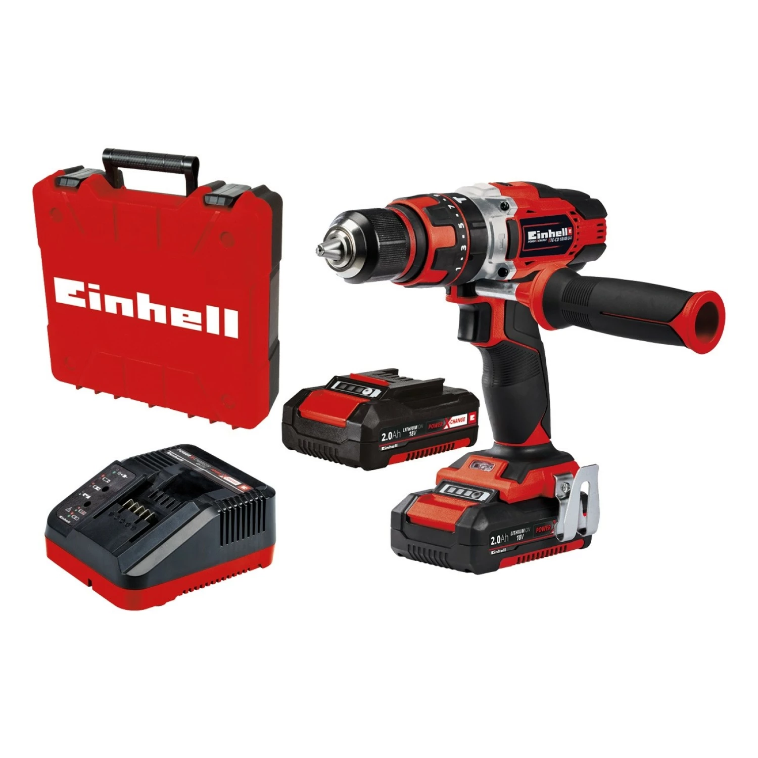 Einhell TE-CD 18/48 Li-i Kit 18V Li-Ion accu klopboor- /schroefmachine set (2x 2,0Ah accu) in koffer