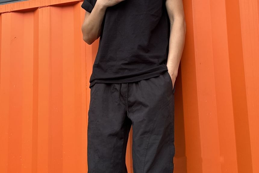 Blueforce - Hoge taille canvas rechte broek