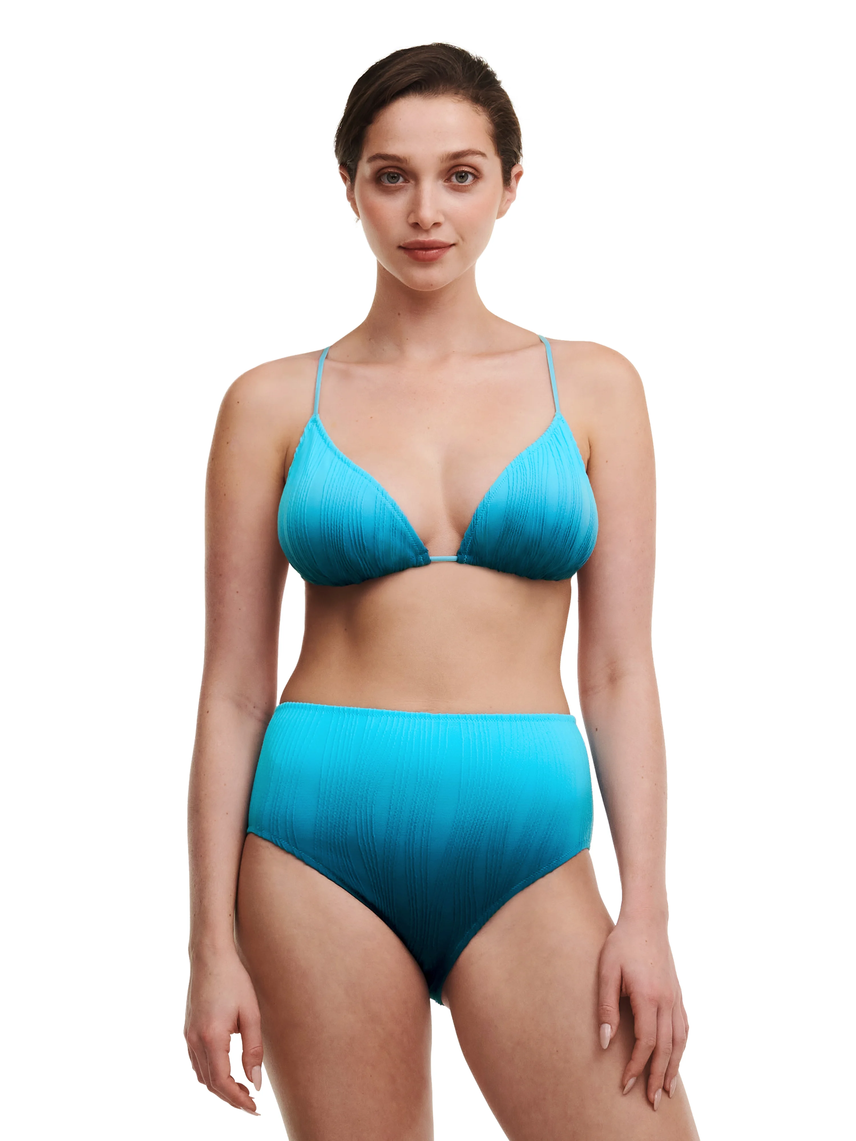 SWIM ONE SIZE - Bas de maillot de bain culotte taille haute | Bleu
