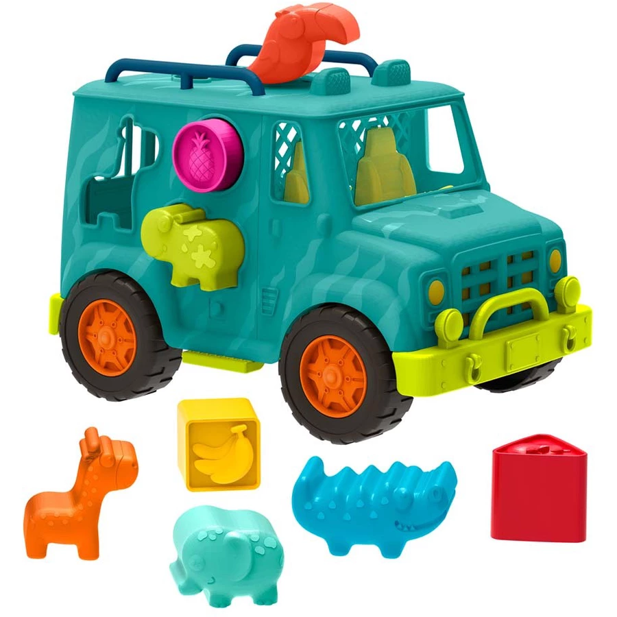 B.TOYS B. Happy Cruisers - Tierrettungsfahrzeug Mehrfarbig