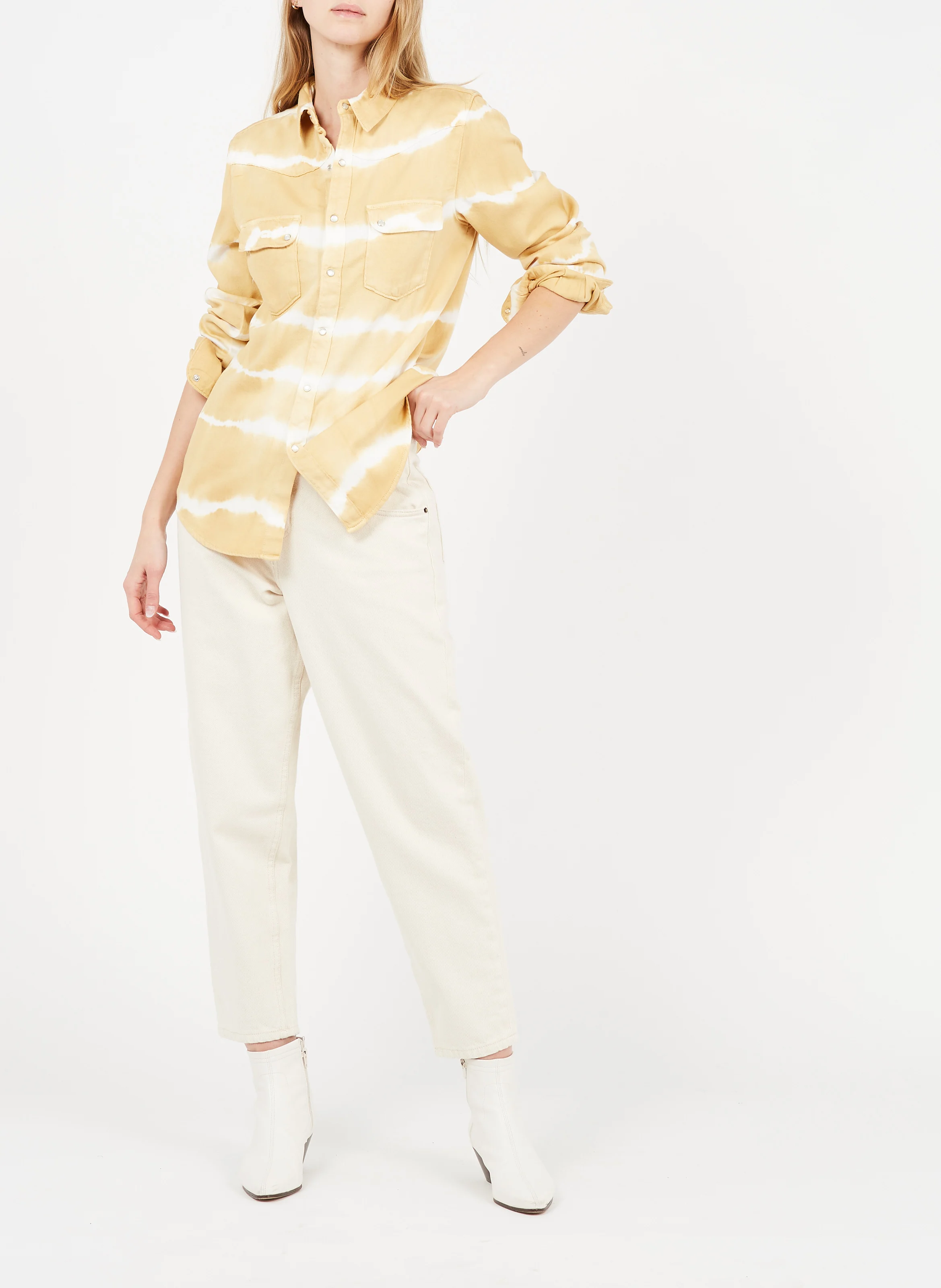 TINEBOROW - Jean droit en coton | Beige
