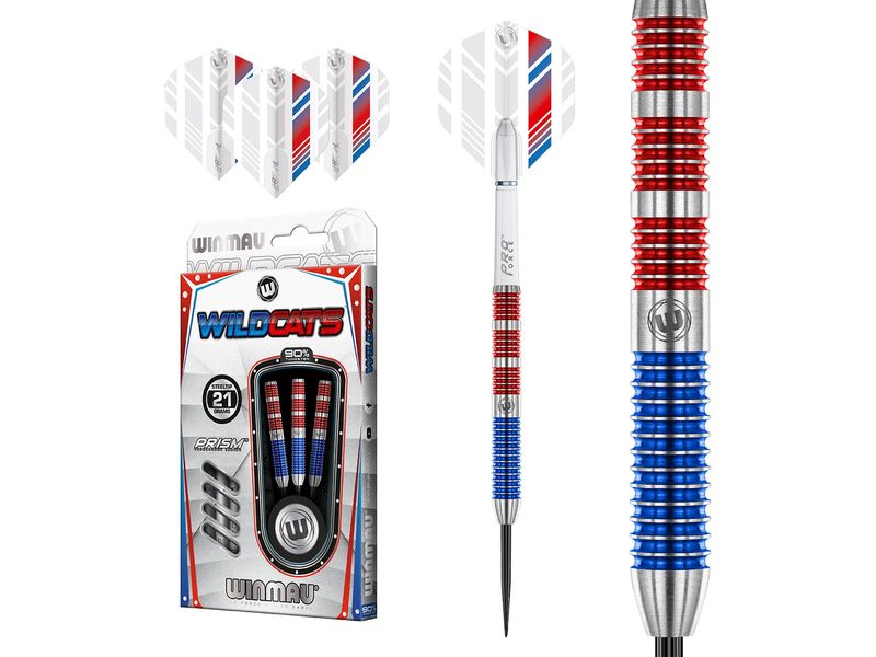 Winmau Dartpfeile Steeldart Wildcats 3 Stück Einfach zu werfende, leistungsstarke Dartpfeile