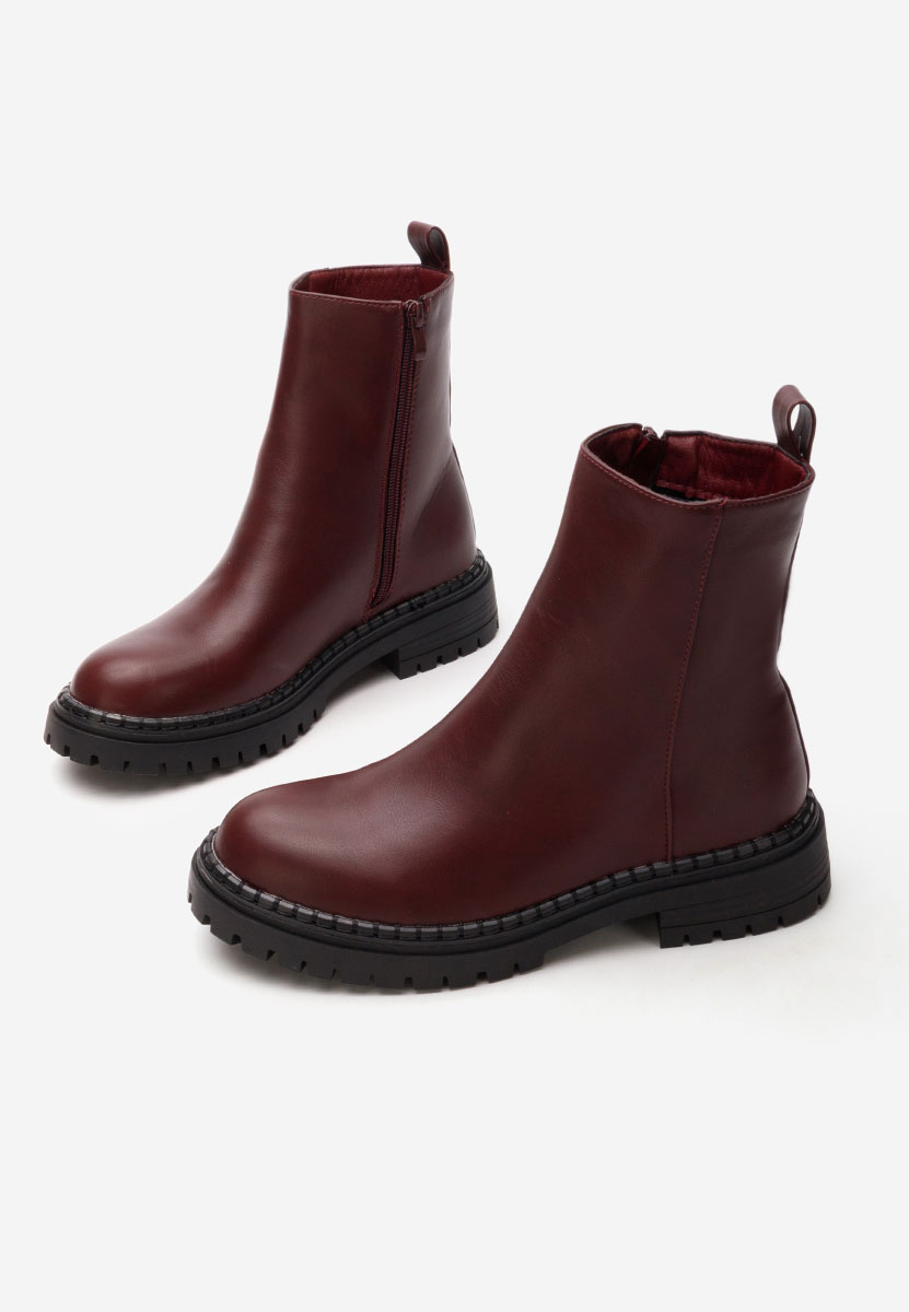 Bottines femme bordeaux Nisoria