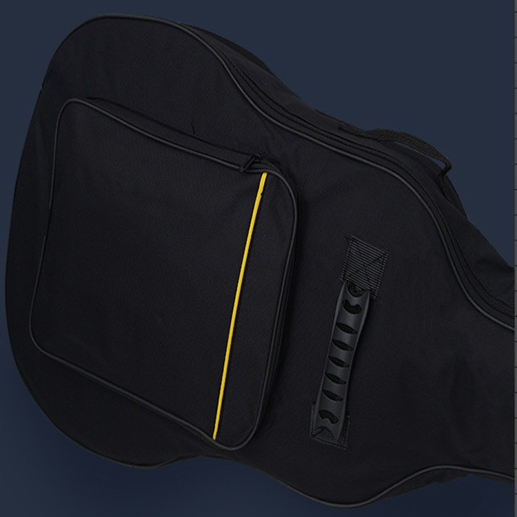 (105x42x12cm) Gepolsterte Gitarren Abdeckung Wasserdichte Tasche mit Tragegurt - Schwarz