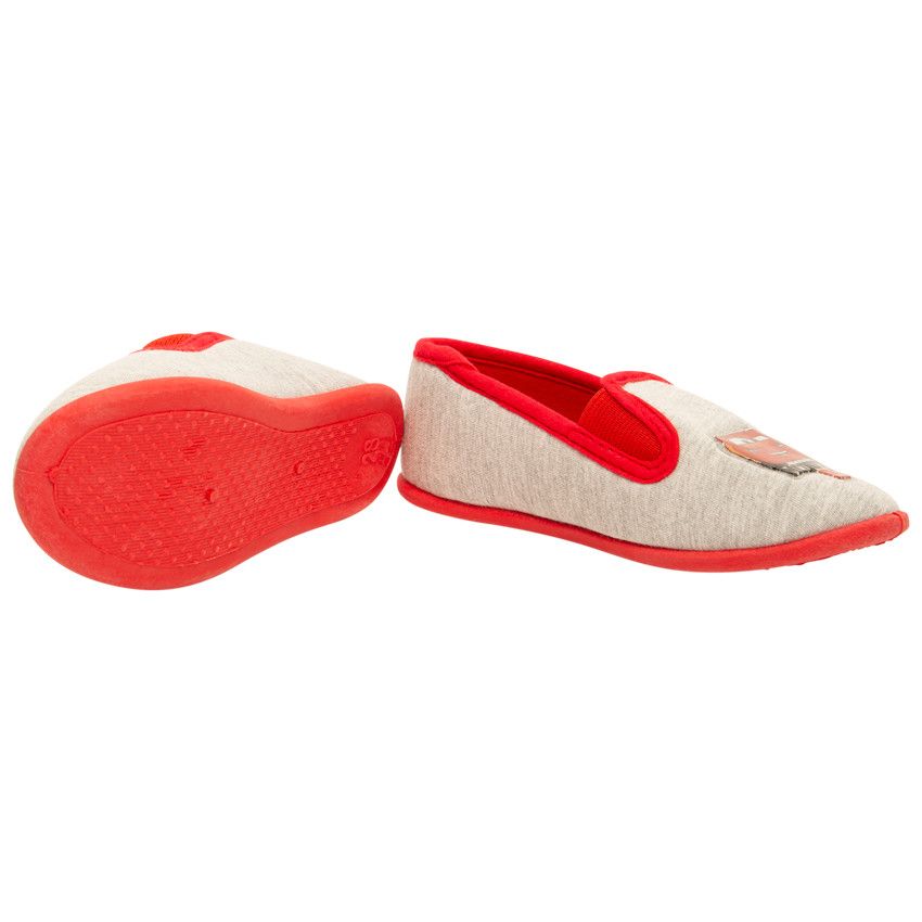 Chaussons bas patch Cars Disney-Pixar pour garçon - Gris chiné
