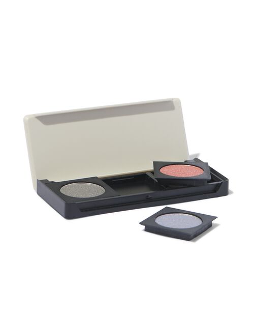 palette d’ombres à paupières rechargeable avec 3 compartiments