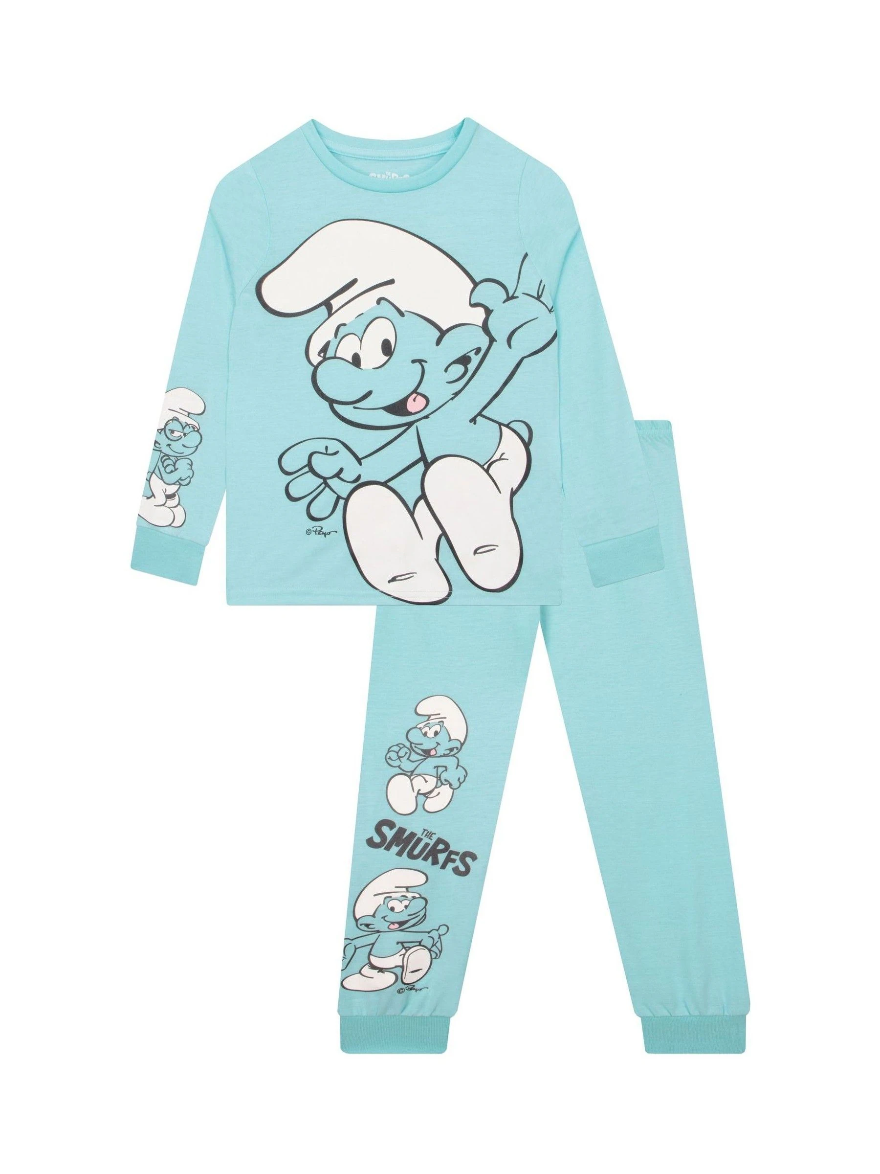 Character The Smurfs Boys Long Sleeve Pyjamas