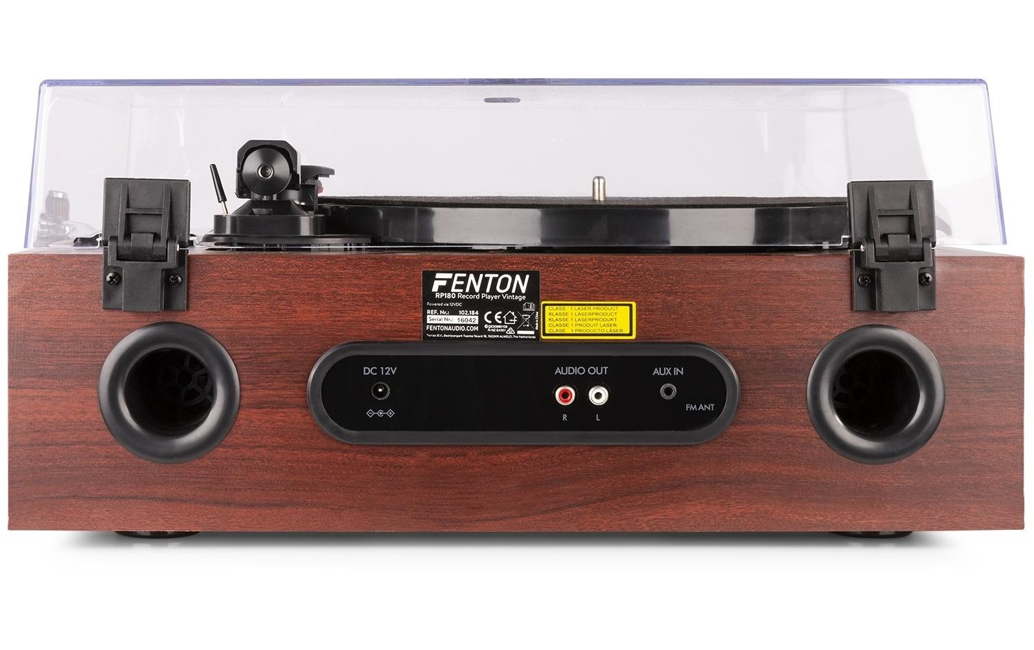 Plattenspieler mit Bluetooth RP180 Dunkelbraun<br>Plattenspieler mit Bluetooth-Empfänger, CD-Spieler und FM-Radio