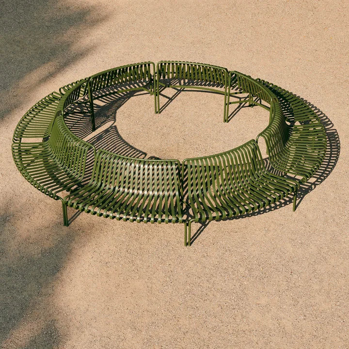 HAY - Palissade Park Dining Bench, In / In (2er-Set), anthrazit