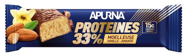 Barre protéinée Apurna Moelleuse Vanille-Amande - 45g