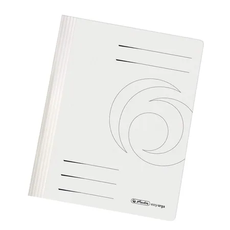 Herlitz Schnellhefter Karton DIN A4 Intensivfarbe weiss