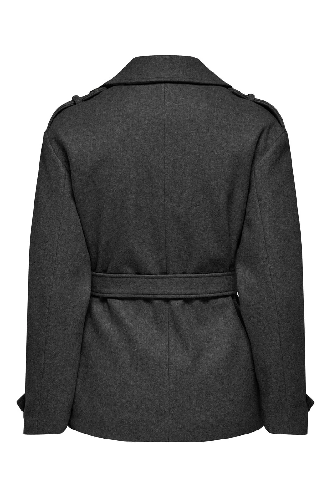 Only Onlnancy Life Short Trench Coat Cc 4577704 dark grey melange melange