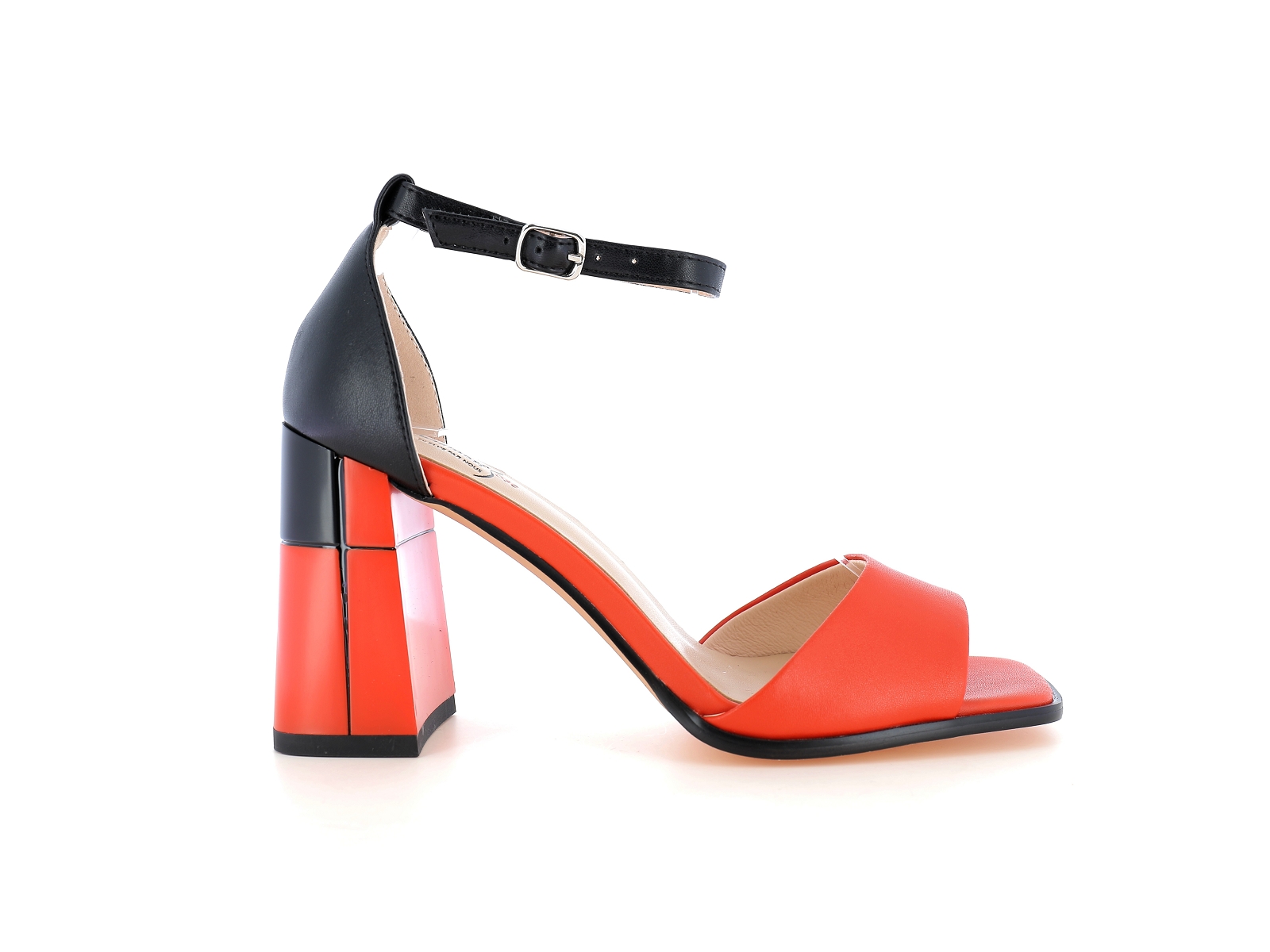 Metamorf ose-RACLO Cuir Noir Orange