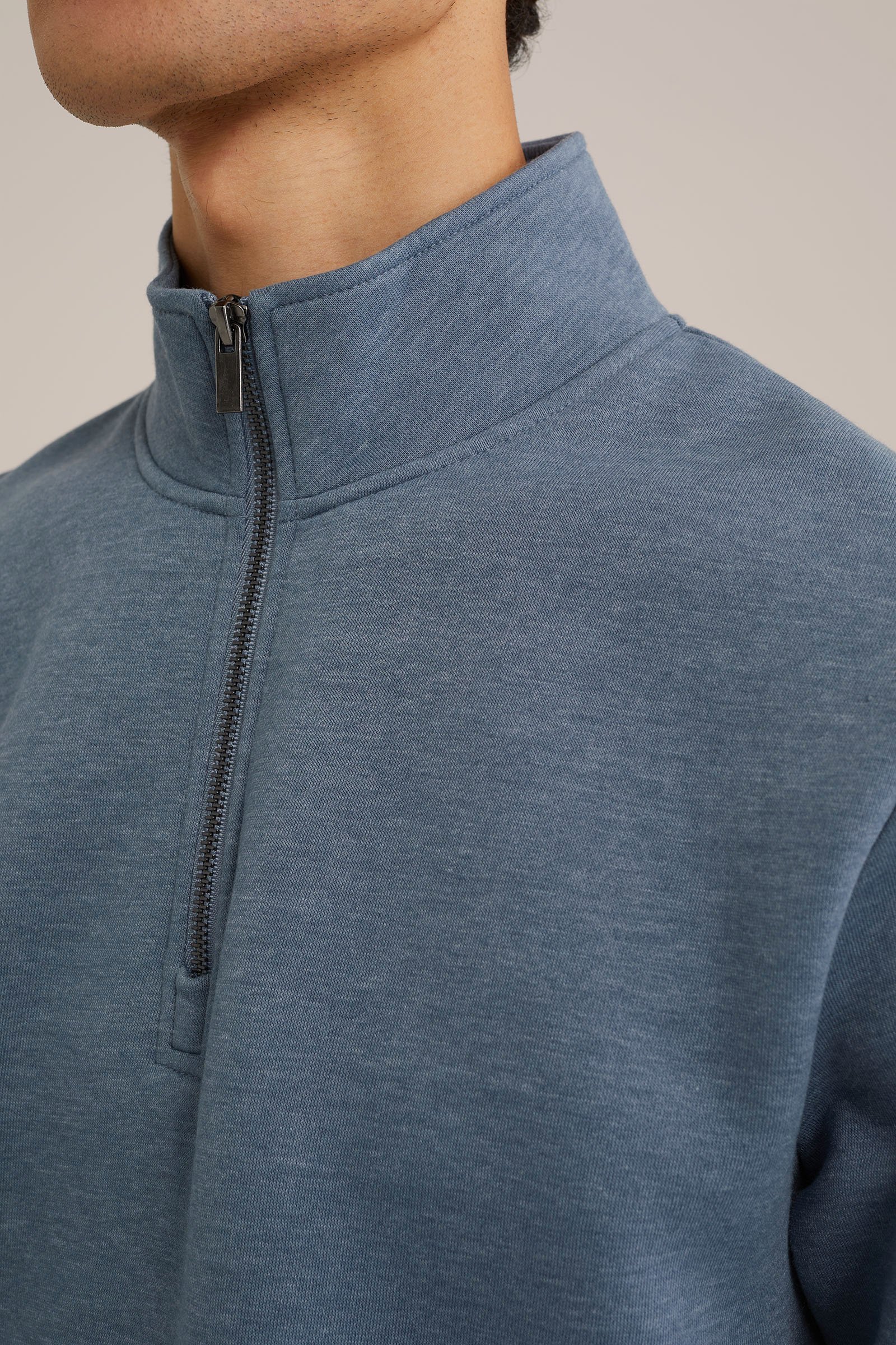 sweater met rits WE Fashion Lichtblauw
