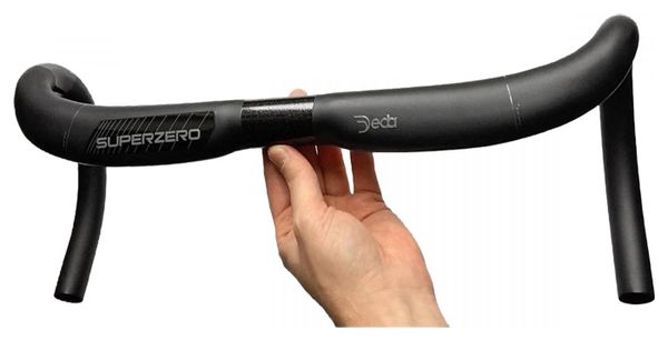 CINTRE ROUTE DEDA SUPERZERO DCR ALU NOIR 31 8 L 46 EXTERIEUR (PASSAGE CABLE INTERIEUR)