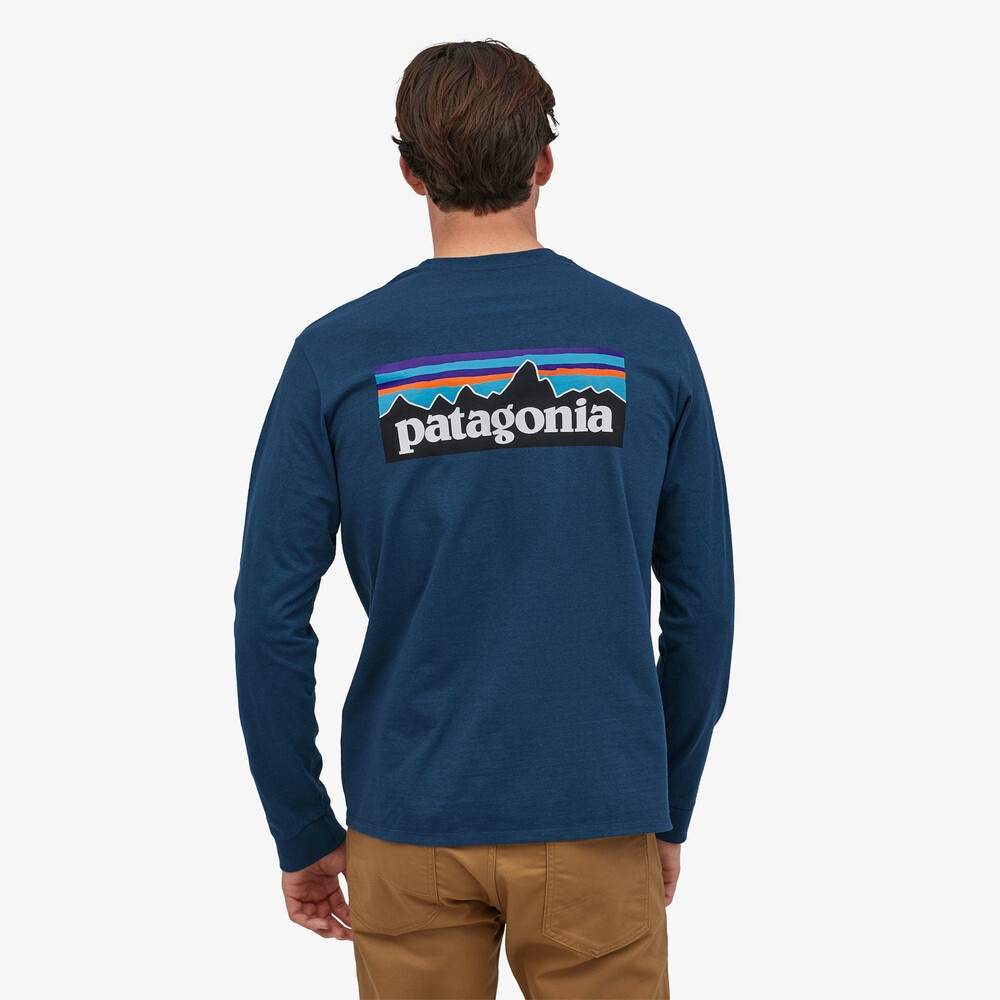 Patagonia L/S P-6 Logo Responsibili-Tee, M's<br>Kjenn på stoffet! Super behagelig