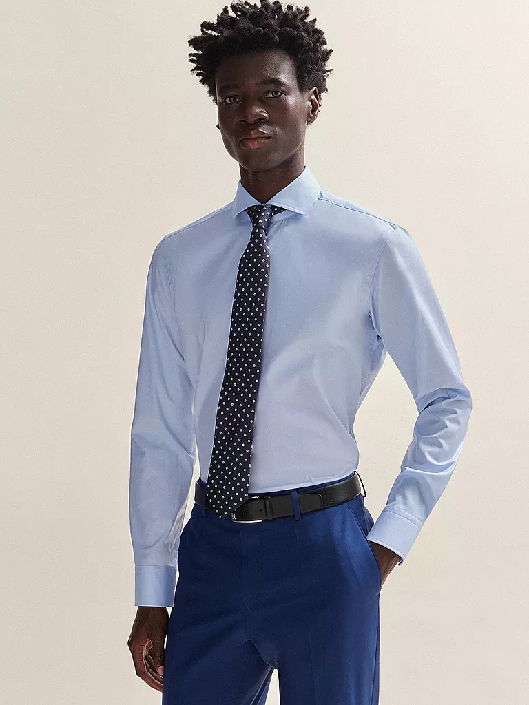 BOSS Krawatte blau