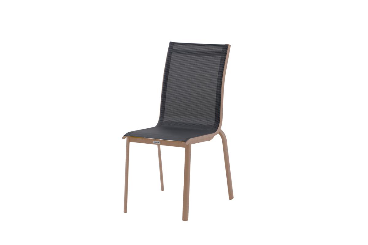 CHAISE AXANT EMPILABLE POIVRE HONEY