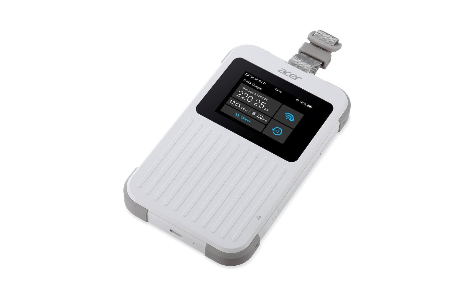 5G Hotspot Connect M6E mit 20 GB<br>Tragbarer WLAN-Router Acer Connect M6E 5G Mobile WiFi