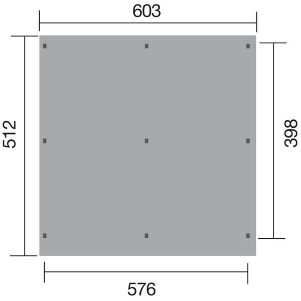 Weka Doppelcarport 618, ohne Dacheindeckung