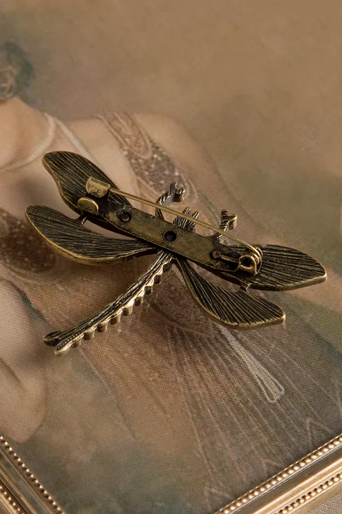 Lovely Hoe je je libelle-broche traint in hemels blauw