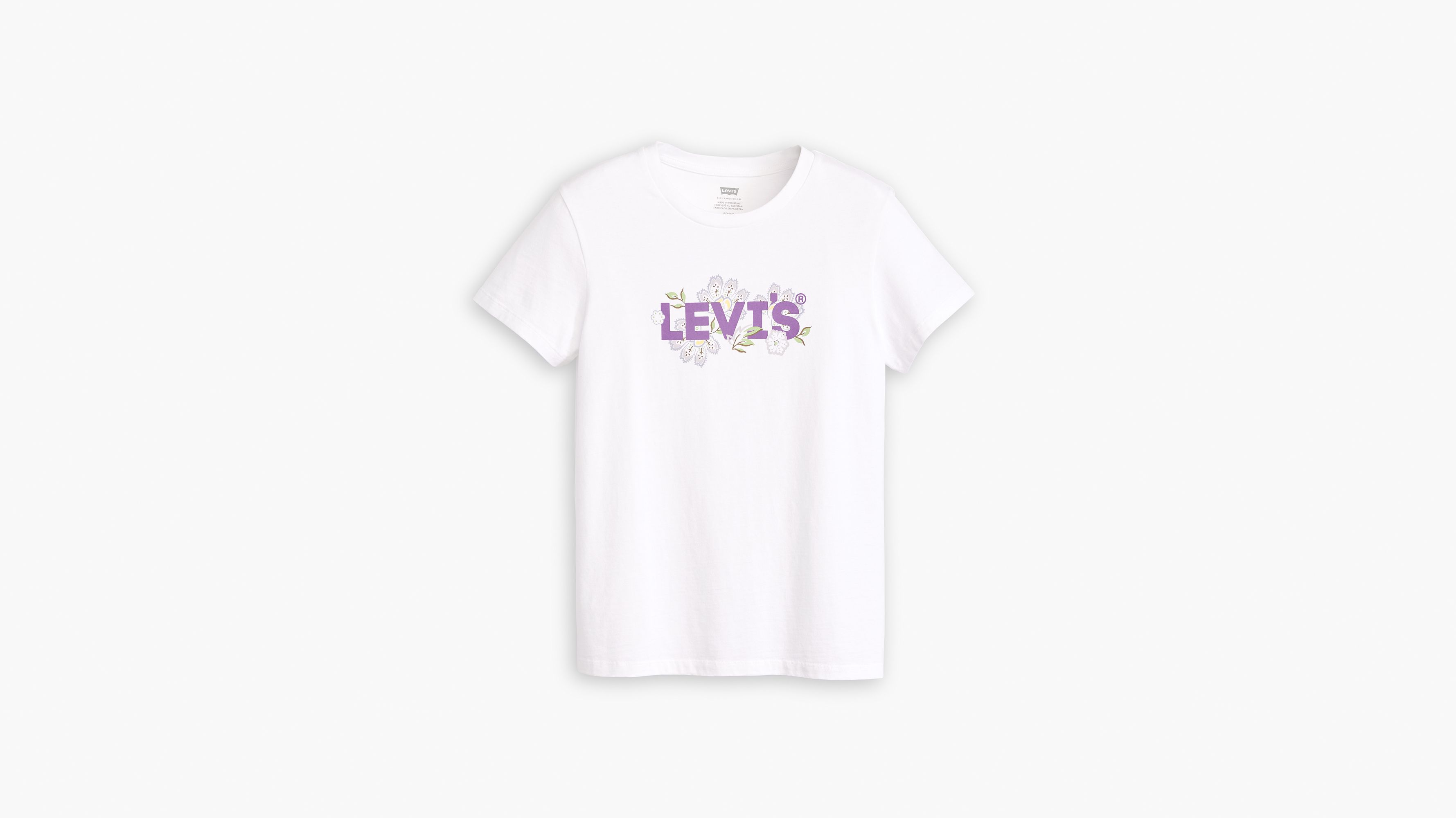 T-shirt Perfect - Janeesah Floral Hl Bright White - Blanc