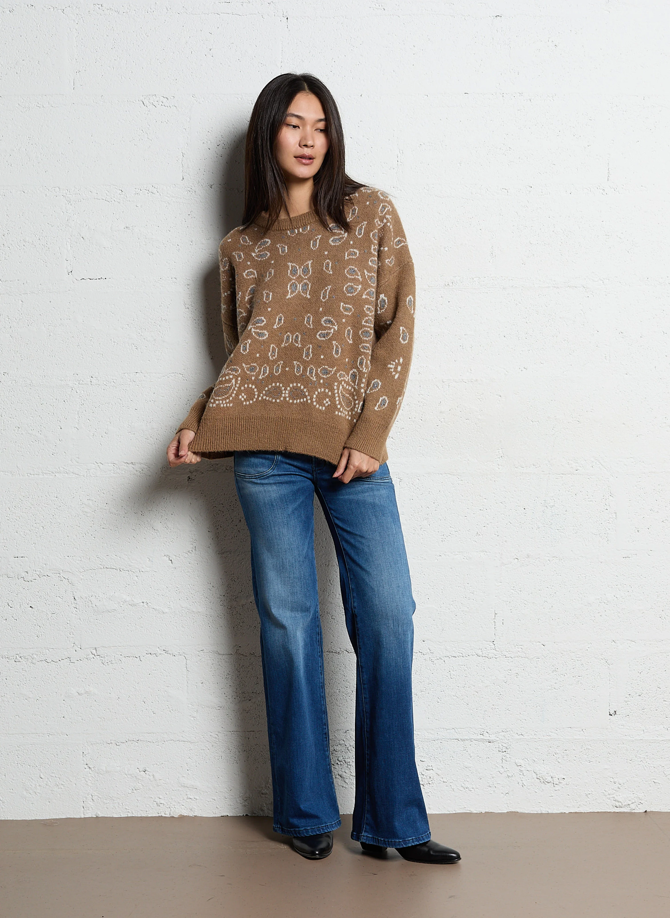 PULPHIFL - Jean flare en coton | Bleu