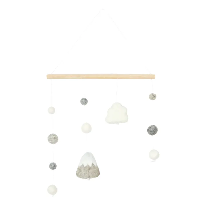 Calm Mobile mural Montagnes | Gris