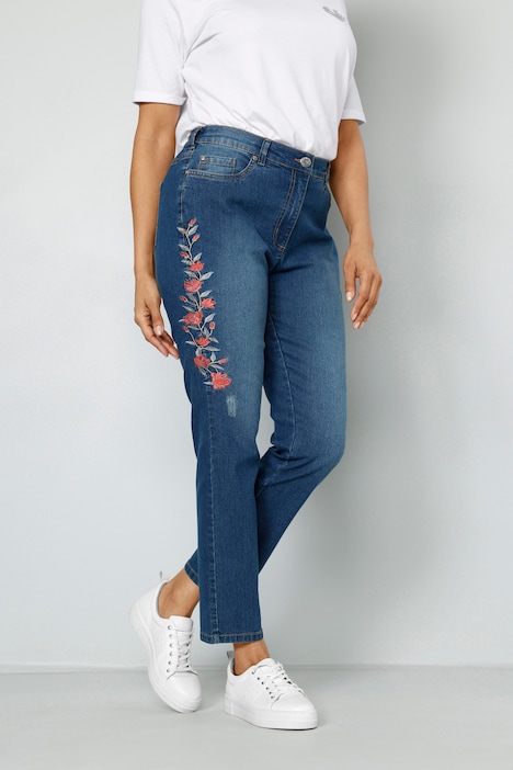 Jeans, Stickerei, 5-Pocket