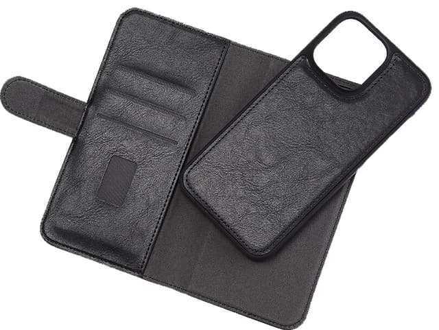 Gear 2-i-1 iPhone 14 Pro Max pungetui (sort)