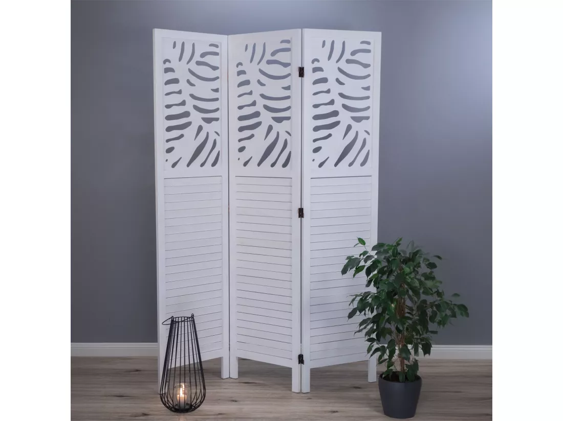 PARAVENT Palm 3 pièces. 170x120 cm, bois blanc