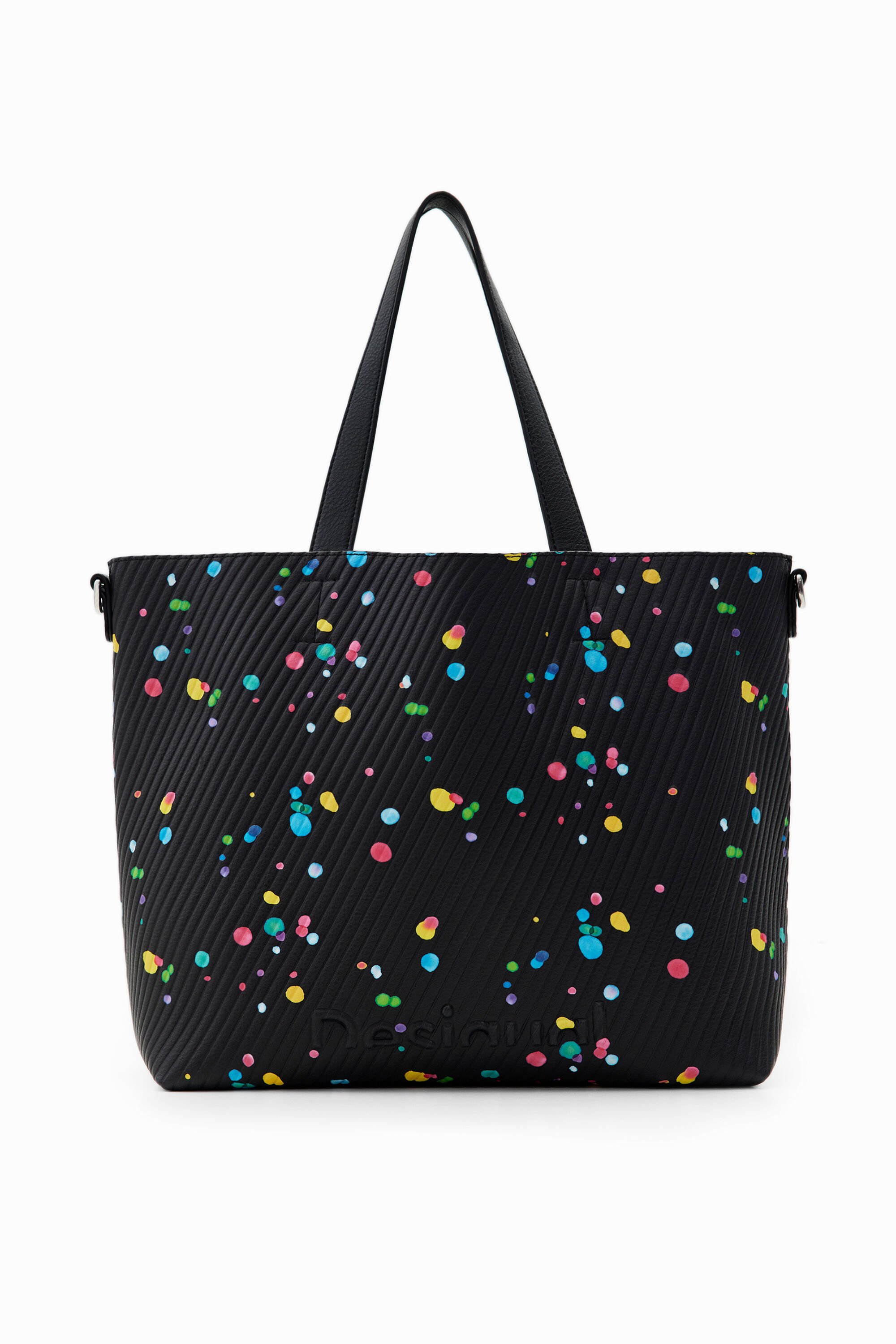 Grand sac shopping gouttes réversible
