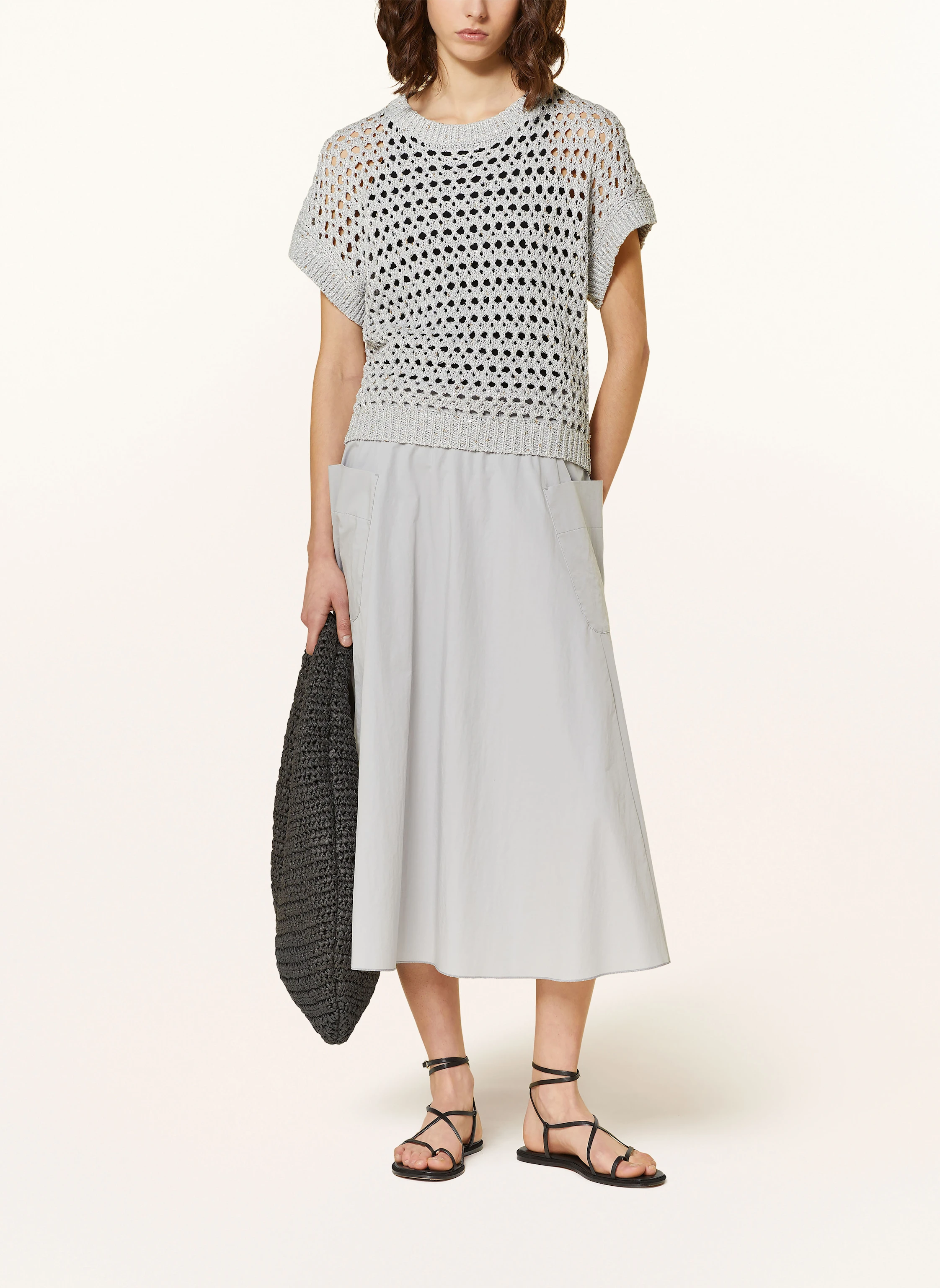 LUISA CERANO Strickshirt mit Pailletten
