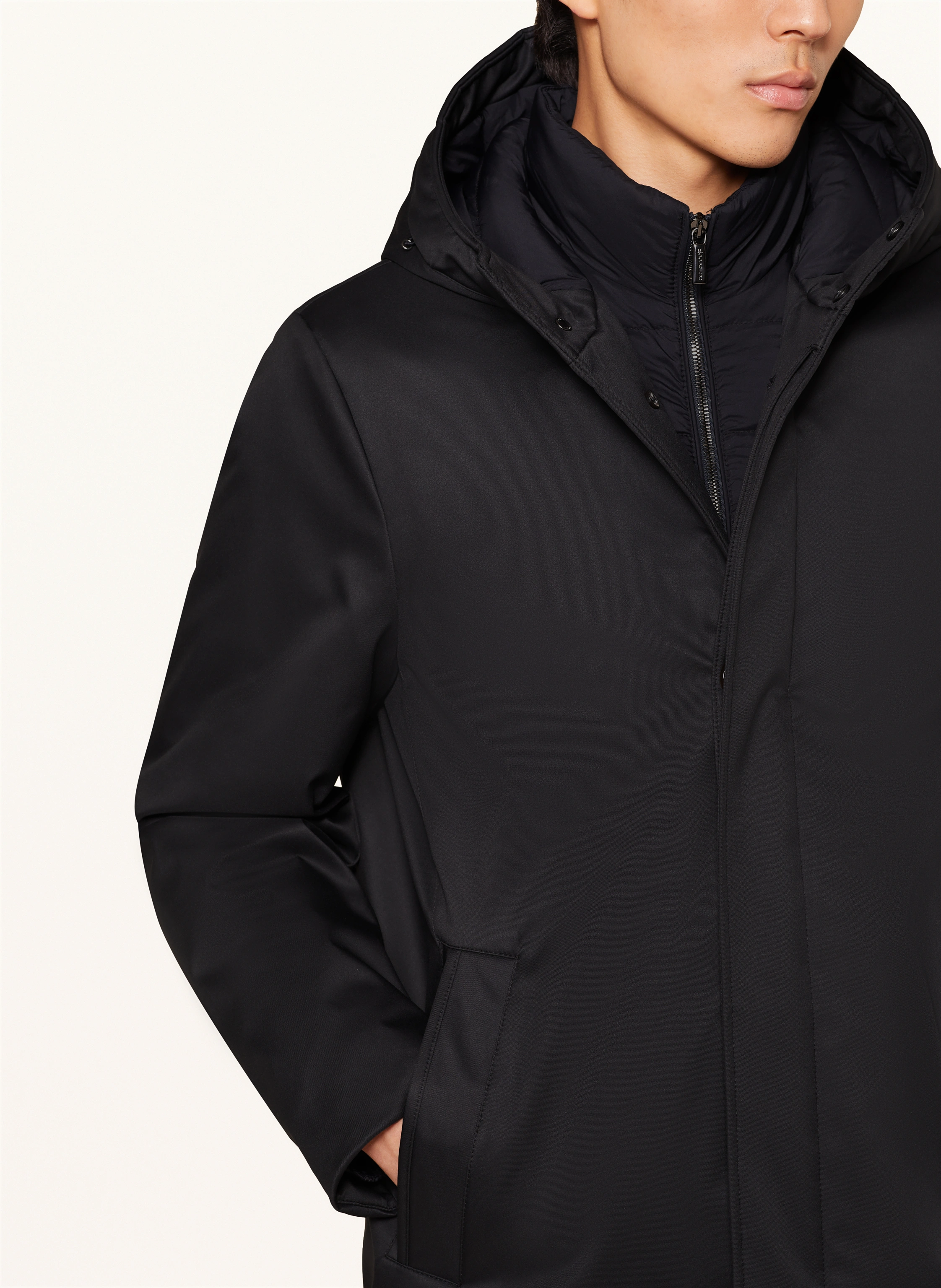 MOORER Parka VANNES mit abnehmbarem Kragen